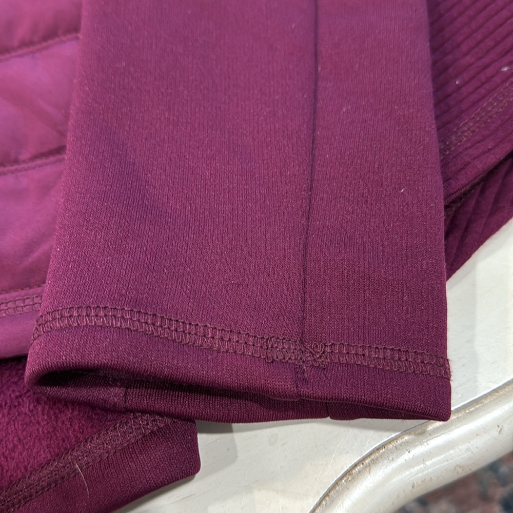 Fila Purple/maroonish Jacket with High Collar, hood and Quilted Design - Picture 5 of 8